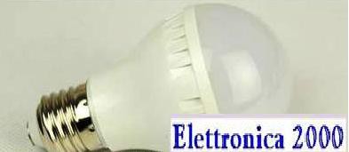  Lampada a LED E27 SFERA 9W - 810 Lumen luce 75w , bianco caldo, base in ceramica durata  20.000 ore codice.0578